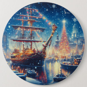 Schiff "Weihnachten/Winter" Button