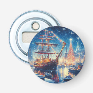 Schiff "Weihnachten/Winter" Flaschenöffner