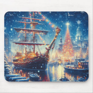 Schiff "Weihnachten/Winter" Mousepad