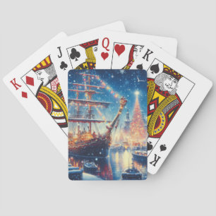 Schiff "Weihnachten/Winter" Spielkarten