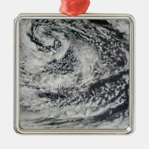 Schiff-Welle-förmige Wellenwolken 2 Silbernes Ornament