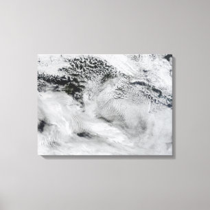 Schiff-Welle-förmige Wellenwolken Leinwanddruck