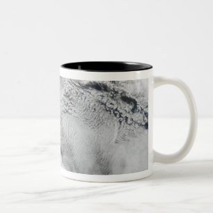 Schiff-Welle-förmige Wellenwolken Zweifarbige Tasse