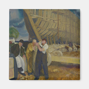 Schiffbauer - The Rope - George Bellows Magnet