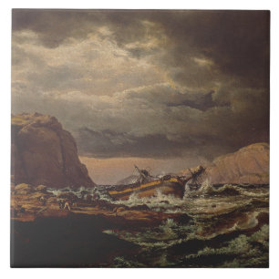 Schiffbruch an der norwegischen Küste von Johan Da Fliese