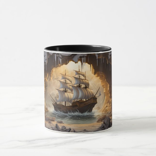 Schiffbruch durch 3D-Tasse Tasse (Zentrum)