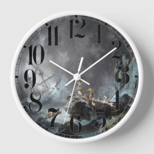 Schiffbruch im Sturm 1872 Uhr
