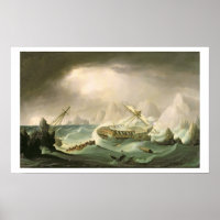 Schiffbruch von einer Felsküste (Öl auf Leinwand)
