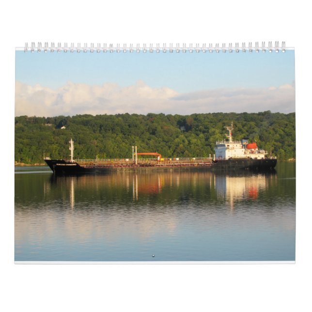 Schiffe auf dem Hudson 2016 Kalender (Rückseite)