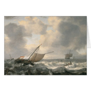 Schiffe auf einem Choppy Meer