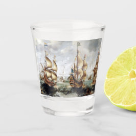 Schiffe auf See 1632 Schnapsglas