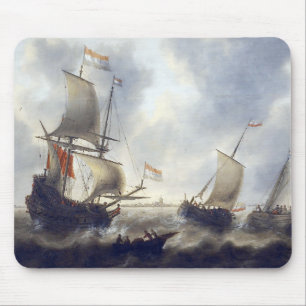 Schiffe auf See 1660er Jahre Mousepad