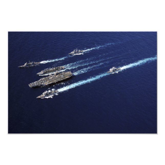 Schiffe der Abraham Lincoln Carrier Strike Group Fotodruck (Vorne)