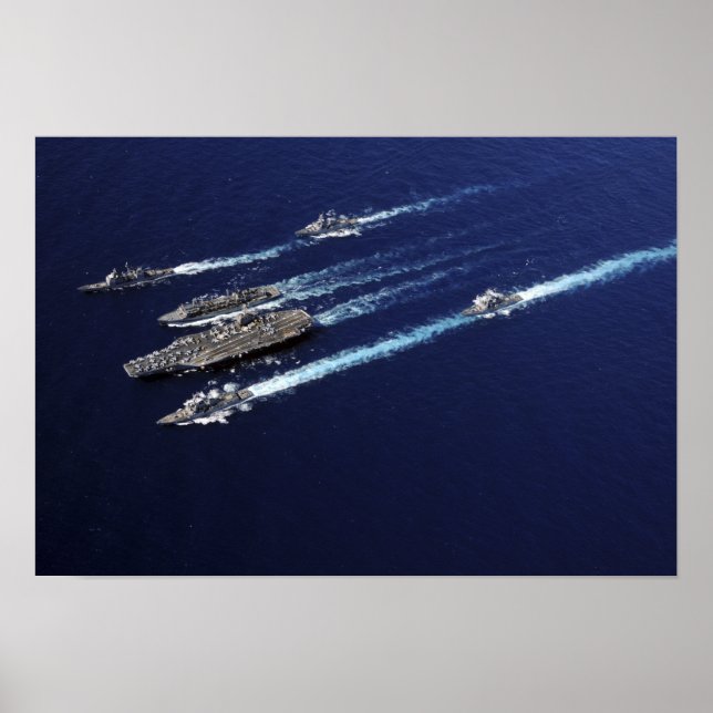 Schiffe der Abraham Lincoln Carrier Strike Group Poster (Vorne)