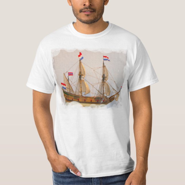 Schiffe der Forscher, niederländisches Ostindien T-Shirt (Vorderseite)