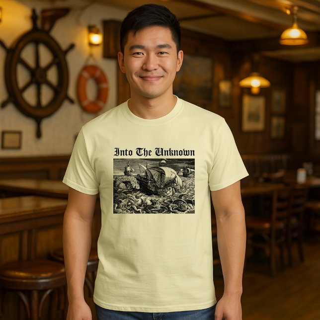 Schiffe, die mit Seeunbekannten ins Unbekannte seg T-Shirt (Von Creator hochgeladen)