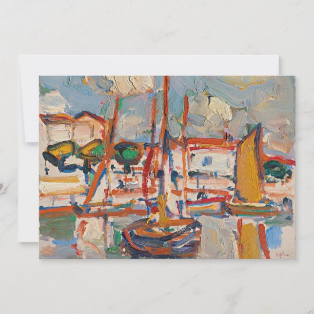 Schiffe im Hafen | Samuel John Peploe (Vorderseite)