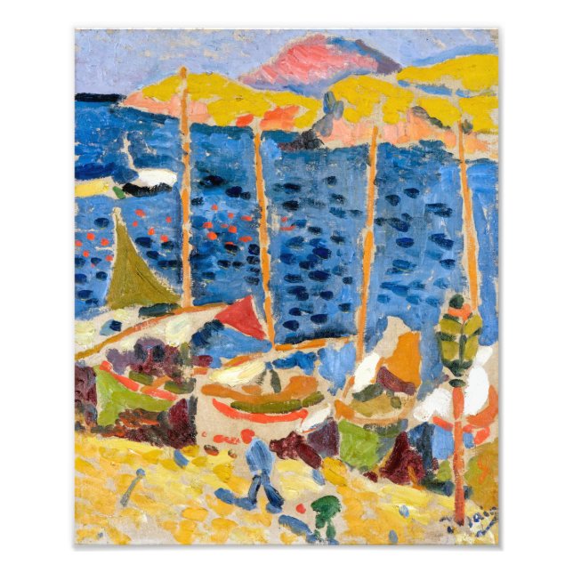 Schiffe im Hafen von Collioure | Andre Derain | Fotodruck (Vorne)