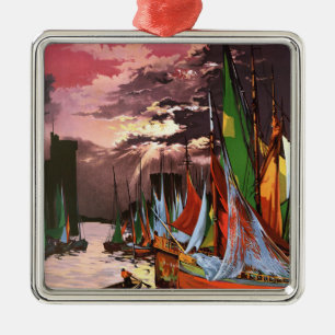 Schiffe im Hafen von La Rochelle Kunst Ornament Aus Metall