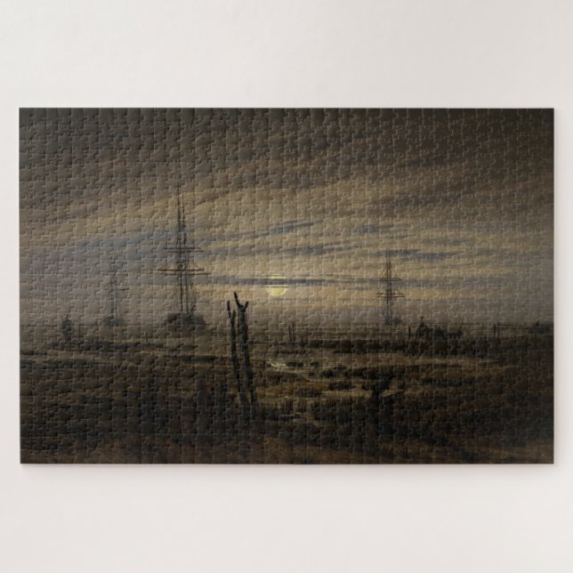 Schiffe in Anchor - Caspar David Friedrich (Horizontal)
