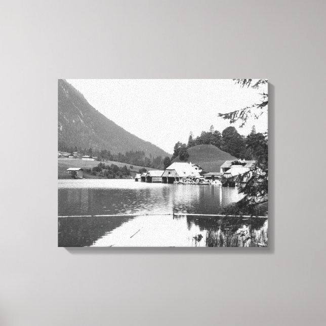 Schiffe in Konigssee, c.1910 Leinwanddruck (Vorderseite)