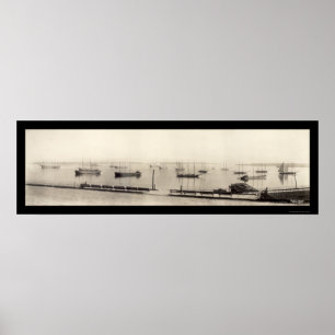 Schiffe Portland ICH Foto 1910 Poster