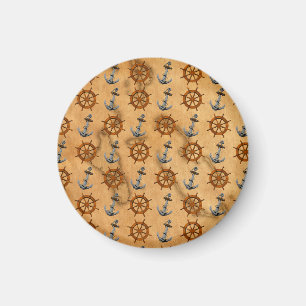 Schiffe Rad und Anker Magnet