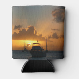 Schiffe und Sonnenuntergang tropische Seascape Dosenkühler