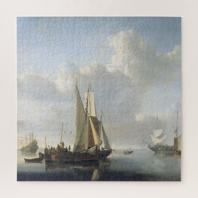 Schiffe vor der Küste, Willem van de Velde (II), (Vertikal)