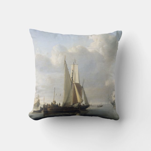 Schiffe vor der Küste, Willem van de Velde (II), Kissen (Vorderseite)