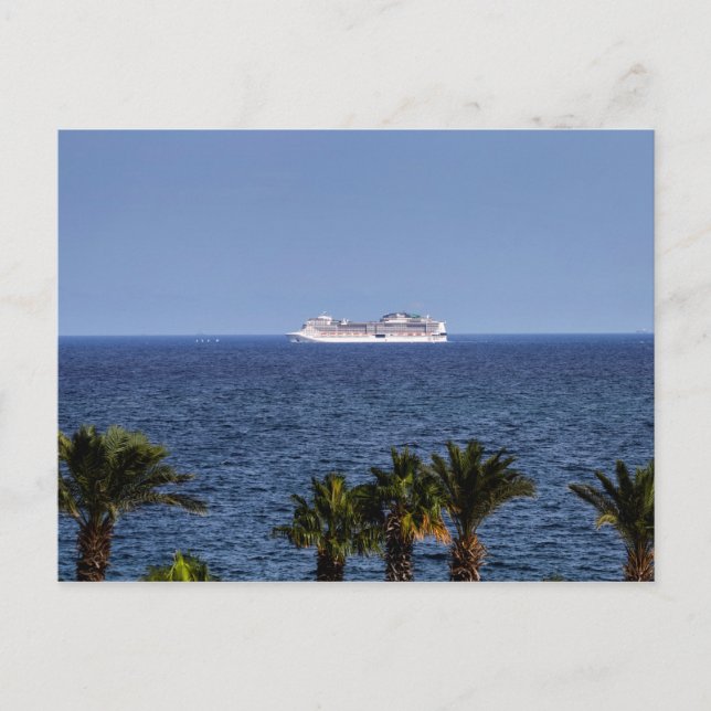 Schifffahrt im Mittelmeer Postkarte (Vorderseite)