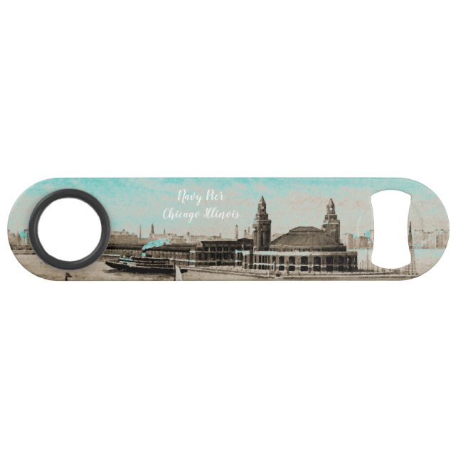 Schifffahrt Vom Chicago See 1920er Jahre Wasserfar Speed Flaschenöffner (Vorderseite (Horizontal))