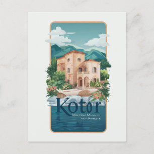 Schifffahrtsmuseum Kotor Postkarte Reise #Histor