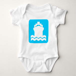Schiffform - Sky Blue Baby Strampler