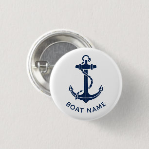 Schiffname Anker Kreuzfahrt individuell Button