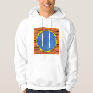 Schiffs-Bullauge-Fenster mit blauem Wasser Hoodie