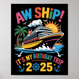 Schiffs-Geburtstags-Kreuzfahrt-Party-Urlaub-Spaß A Poster