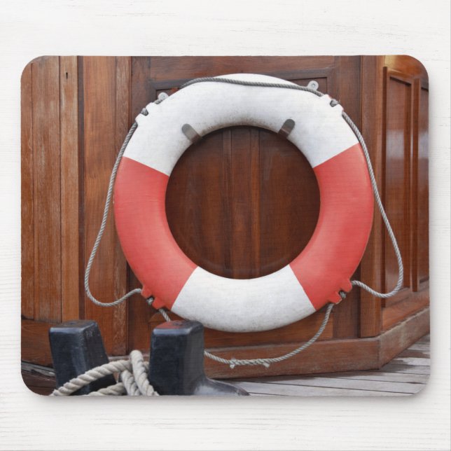 Schiffs-Rettungsgürtel Mousepad (Vorne)
