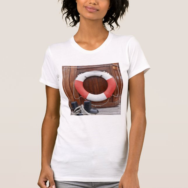 Schiffs-Rettungsgürtel T-Shirt (Vorderseite)