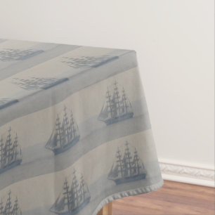 Schiffs-SeemarineSegelboot-Segeln-Dekor Tischdecke