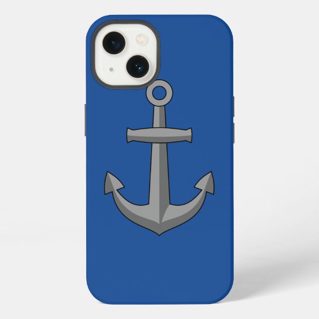 Schiffsanker Cartoon iPhone Hülle (Rückseite)