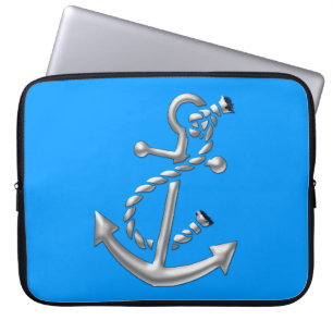 Schiffsanker-Geschenk Laptopschutzhülle