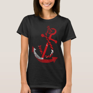Schiffsanker Türkei türkische Flagge Ozean Fis T-Shirt