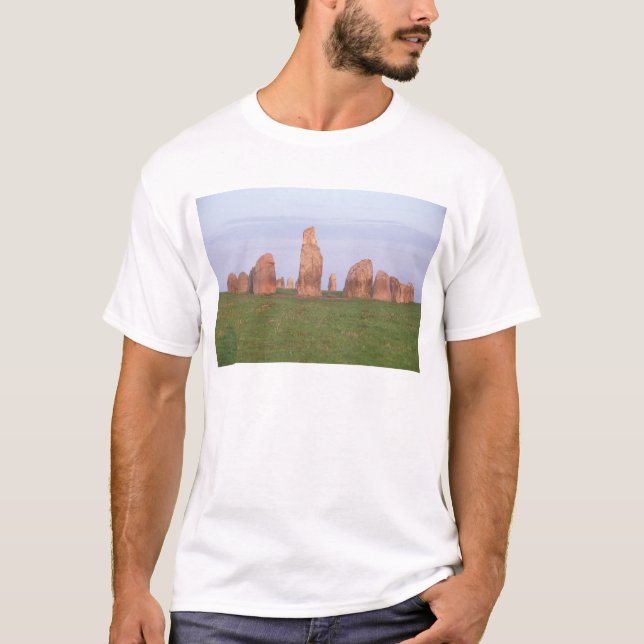 "Schiffseinstellungs" Steinkreis Ales Stenar T-Shirt (Vorderseite)