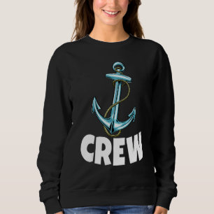 Schiffsführer Crew Anker Frauen Anker Kreuzfahrt Sweatshirt