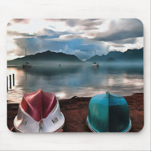 Schiffshügel und Marmaris Winter Seascape Mousepad