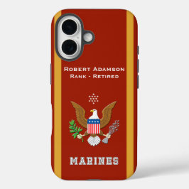Schiffsinsignien, Personalisiert mit Namen iPhone 16 Hülle