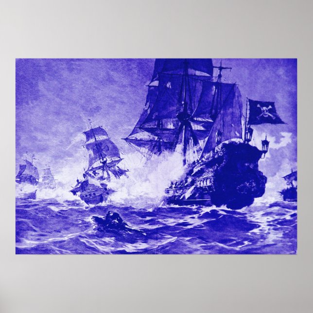 SCHIFFSKAMPF IN BLAU POSTER (Vorne)