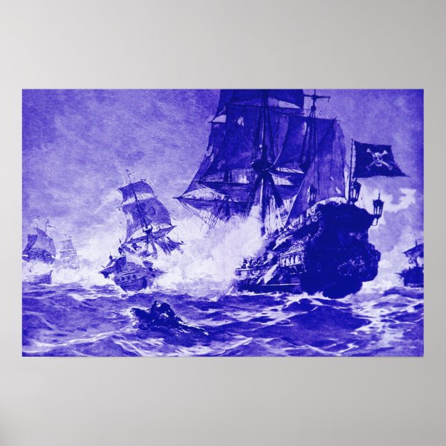 SCHIFFSKAMPF IN BLAU POSTER (Vorne)