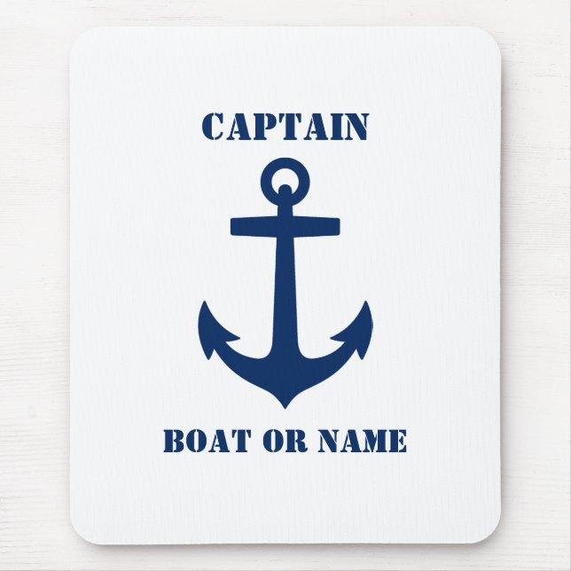 Schiffskapitän der Nautic Classic Anchor oder Mari Mousepad (Vorne)